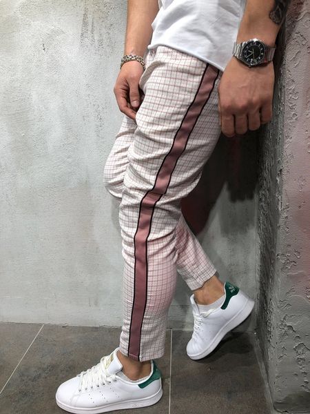 

men's pants 2020 new arrival mens europe and america style full length fashion pants men casual sports trousers 3 colors size m-3xl, Black