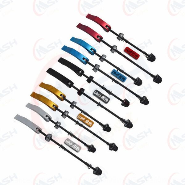 

mountain bike bicycle bicycle rear axle road bike flower drum long quick removal front axle color hollow shaft quick removal, Silver