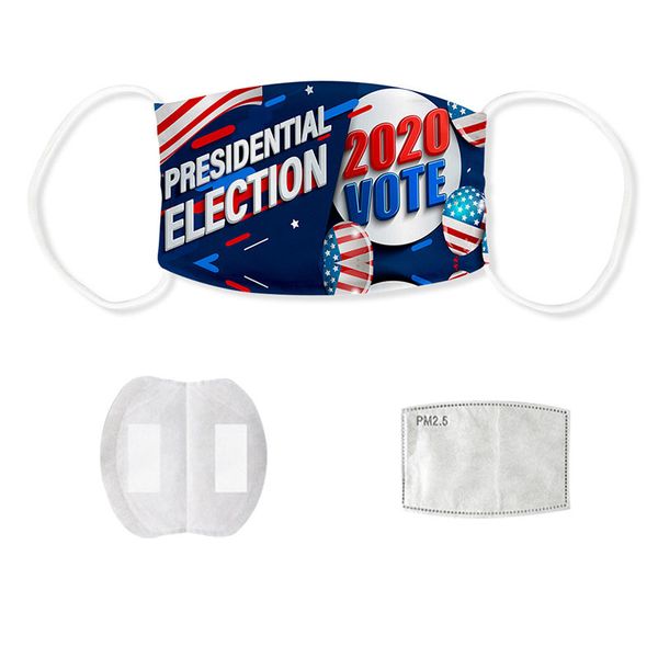 

various patterns trump 2020 campaign ice silk fashion face masks 3d digital printing dust mask children mask c2506