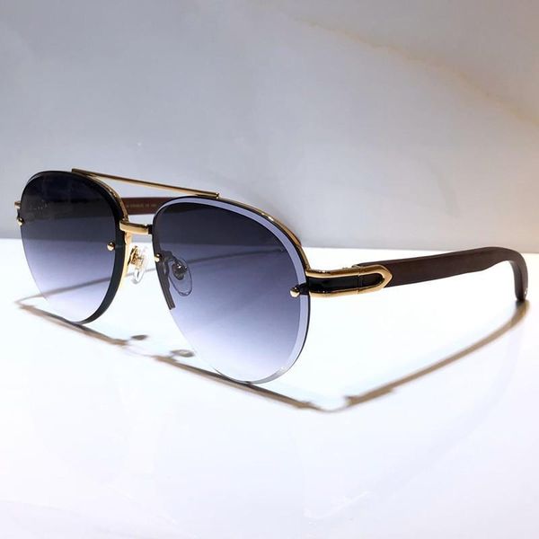 

8200986 sunglasses for men oval oval frame popular uv400 wood legs men designer sunglasses oversized vintage retro style come with case, White;black