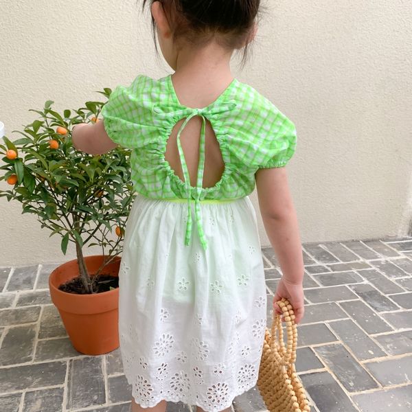 

wbbpn children's shirt 2020 coat tong chen shan tong chen shan summer girl's fluorescent plaid shirt children's short coat wi, White;black