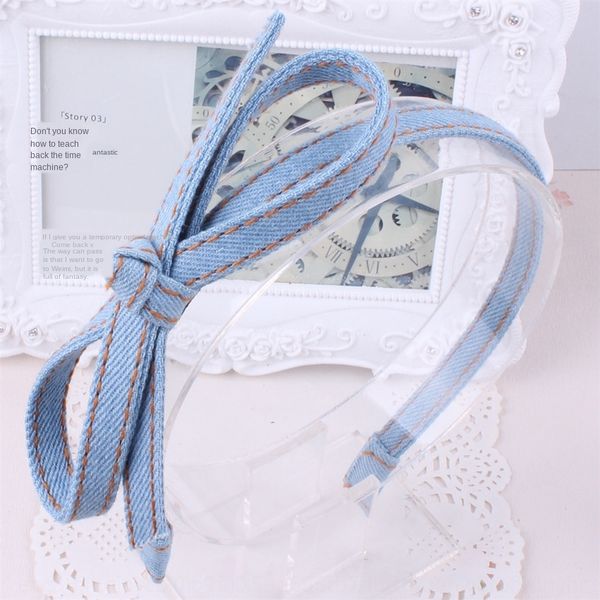 

accessories children's denim brazil head new yiwu handmade hair band hair band handmade good quality, Slivery;white