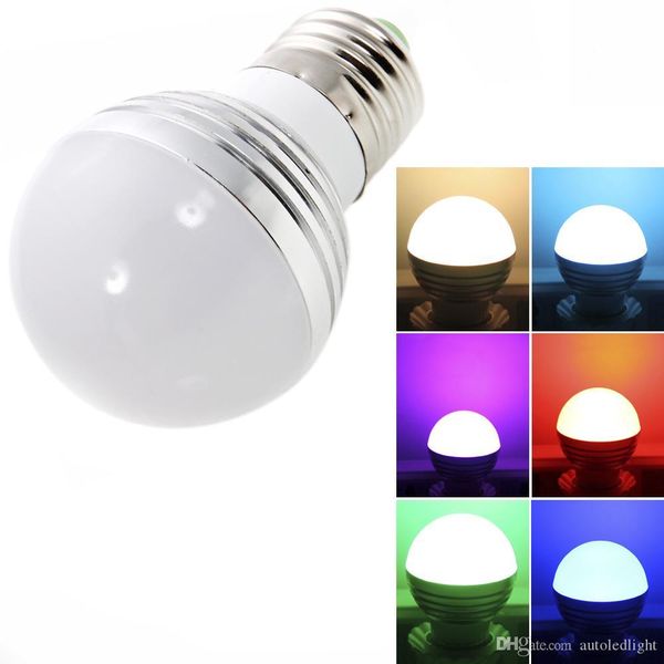 

e27 3w rgb light bulb 85-265v home indoors led bulbs lighting bulbs led light bulb with remote controller