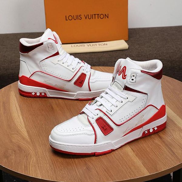 

trainer sneaker mid -men 's shoes chaussures pour hommes outdoor walking sports shoes high lace -up casual men sh