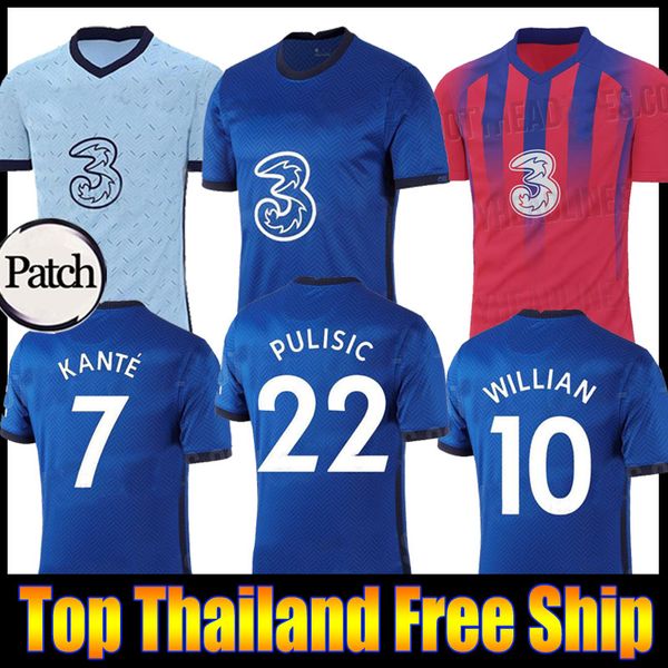 

таиланд werner pulisic кант abraham mount ziyech трикотажных изделия футбола 2019 2020 2021 camiseta футбольных комплекты рубашка 19 20 21 m, Black;yellow