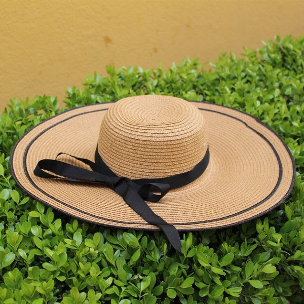 

straw children summer seaside korean summer all-match beach sun big brim big edge cool sunscreen straw sunscreen hat hat, Blue;gray