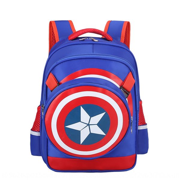 

new single children's er tong bao er tong bao backpack children's bag captain america dual-use backpack pupil's bag