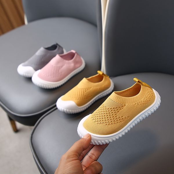 

children's sneakers girlsboard boys single soft bottom slip-on 2020 spring and autumn flat baby shoes new baby shoes, Black