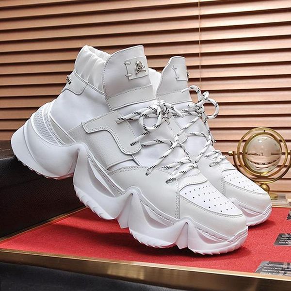 

new arrival high sneakers monster 0 .2 mens comfortable shoes sneakers lace -up lightweight shoes white zapatos de moda para hombre, Black