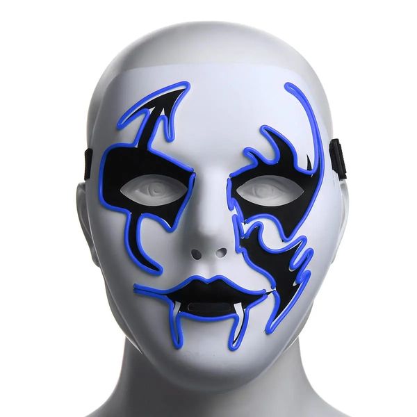 

halloween mask led luminous flashing face mask party masks light up dance halloween cosplay