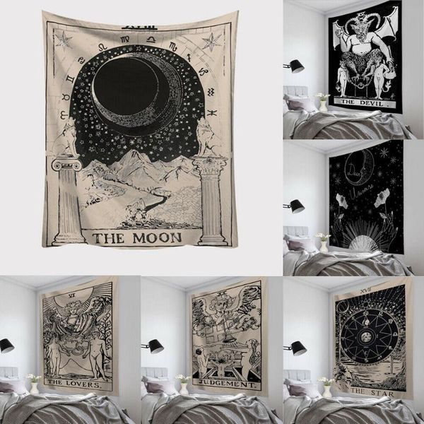 

farrot 95x73cm new tarot card tapestry wall hanging astrology divination bedspread beach mat