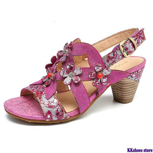

genuine leather sandals super comfy sequined pattern floral veins hook loop elegant sandals summer shoes women 2020, Black