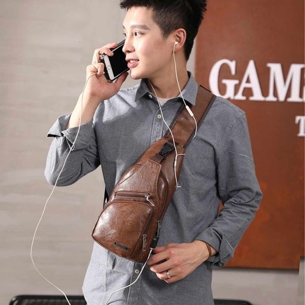 

usb pu зарядки сумки на ремне защиты от угона мужчины crossbody сумка кемпинг chest сумка повседневный талии обновления кожа sling crossbody