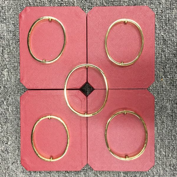 

love titanium steel silver rose gold without diamonds bracelet bangles women men screw bracelet couple jewelry no box wholesale fbwt, Black