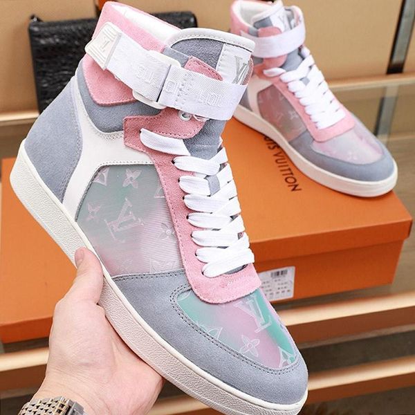 

2021 luxury mens shoes sneakers rivoli sneaker boot chaussures pour hommes luxury mens shoes ankle boots fashion footwears rivoli sneaker bo