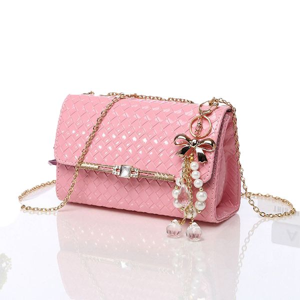 

2020 summer fashion candy color lady messenger bag new chain women shoulder bag mini crossbody bag pu party clutch
