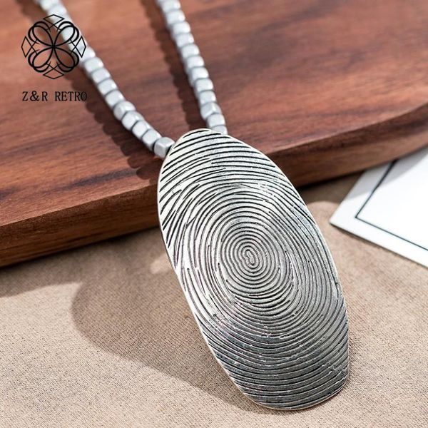 

wooden strand women jewelry statement pendant&necklaces zinc alloy fashion pendant necklace vintage new sweater rope chain 2020, Silver