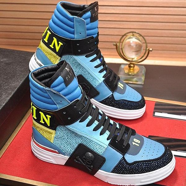 

mens shoes boots casual shoes with box phantom kick $hi -crystal herrenstiefel men shoes motorcycle boots fashion type footwear, Black