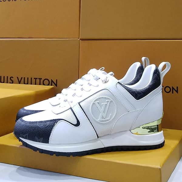 

new womens shoes fashion luxury breathable run away sneaker womens shoes chaussures de femme with origin box fashion footwears zapatos de mu, Black