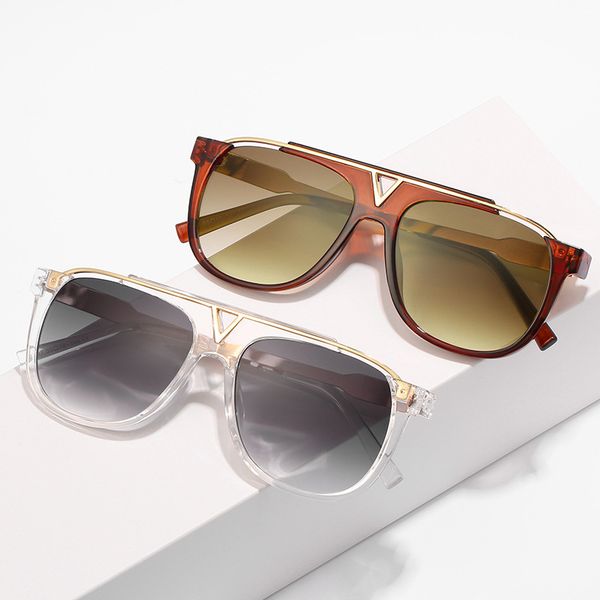 

classic fashion outdoor sunglasses retro men's laser shiny gold frame style quality