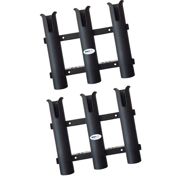 

2pcs 3 tube rack side mount sea marine boat fishing rod holder seat with screws