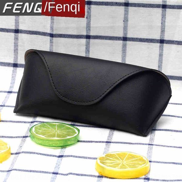 

new men's case casemyopia and women's simple korean style sun soft bag myopia glasses box portable glasses box, Blue