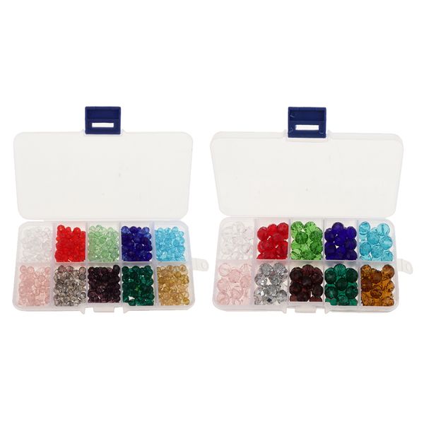 

650pcs mixed colors crystal glass rondelle faceted loose spacer beads