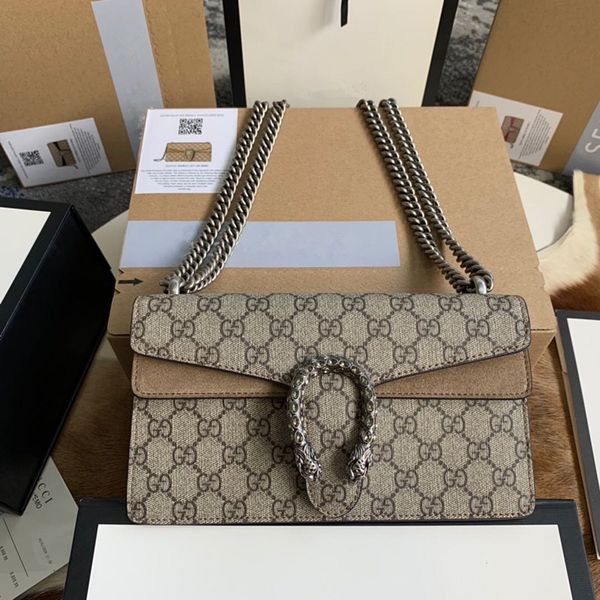 

классический леди плечо сумка 7a высокого класса пользовательских качества стиль моды серебряные металлические аксессуары с длинным плечевым