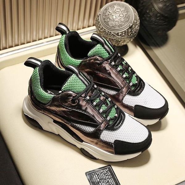 

for mens outdoor walking shoes b22 calfskin sneaker breathable lace -up plus sizetype soft footwears autumn and winter shoes, Black