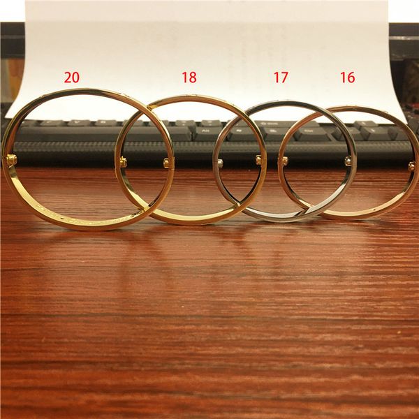 

love titanium steel silver rose gold without diamonds bracelet bangles women men screw bracelet couple jewelry no original boxy9lce84i, Black