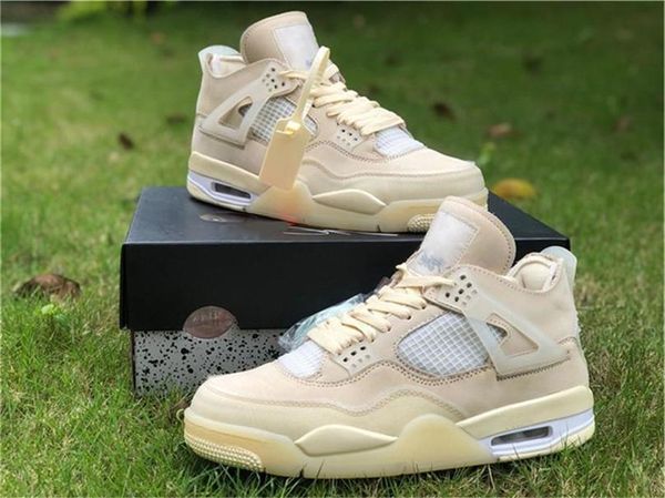 

new off authentic 4 sp wmns men basketball shoes muslin white black zapatos sail bred cv9388 -100 authentic outdoor sneakers size 7 -13 0q