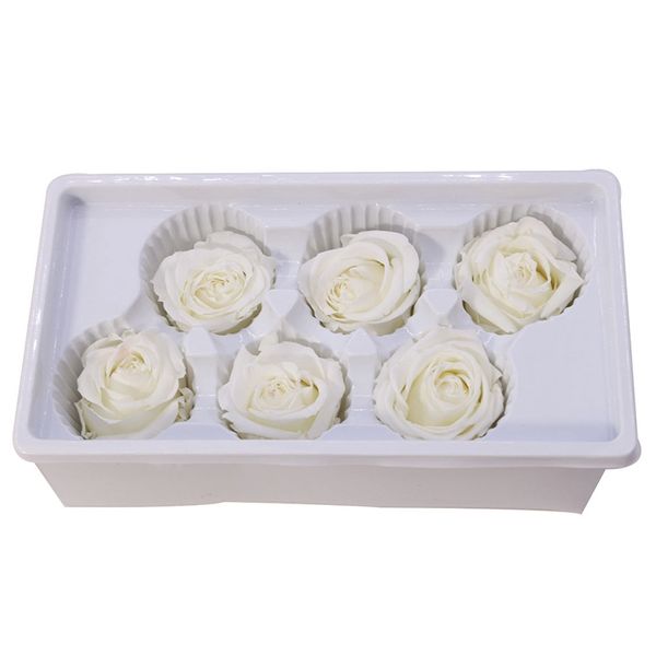 

eternal roses heads,real natural fresh preserved rose,forever rose,immortal flower material white