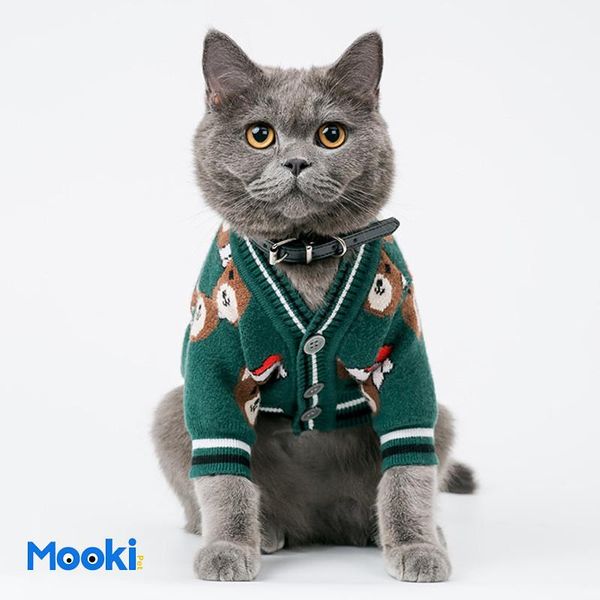 

new year lovely pet sweaters cute bear pattern pet cats dogs coat winter trendy teddy bichon jacket apparel