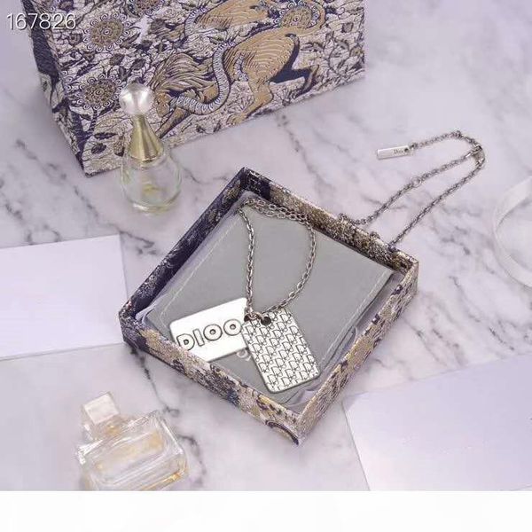 

r european and american fashion new letter sweater chain, Silver