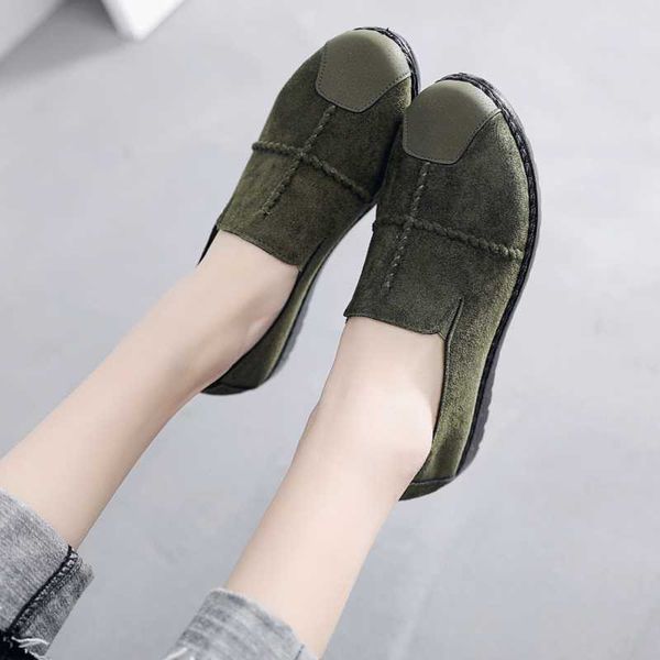

women's casual flats loafers ladies comfortable slip on soft bottom women non slip woman lazy shoes female 2020 new spring, Black