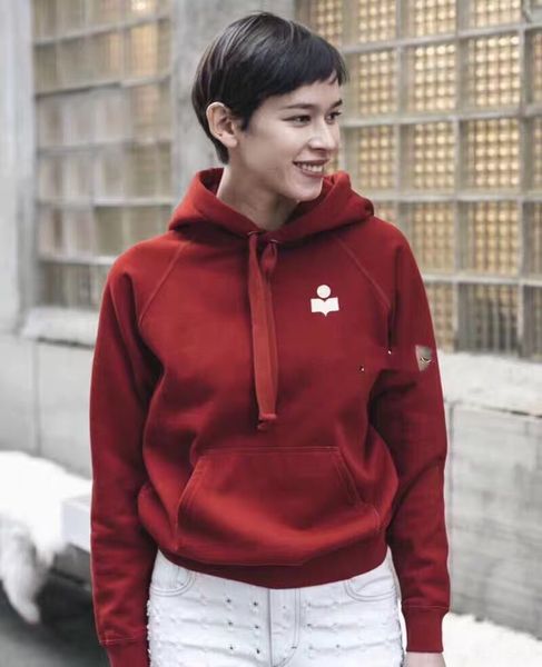 

british single very positive red sweater pullover youngstyle loose hooded slimming pullover women's new sweater, Black