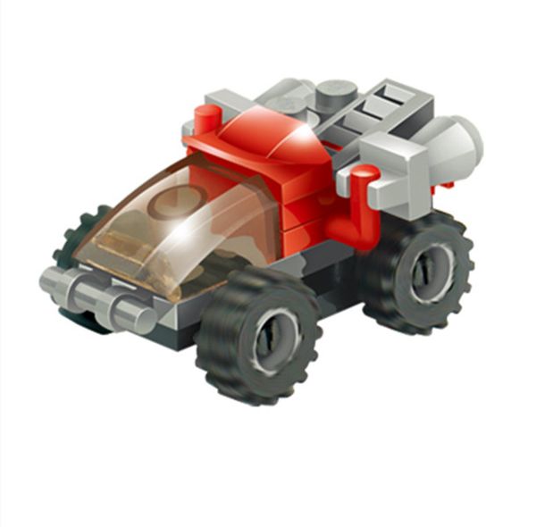 

kid toy 26+pcs mini red racing car series block toy for child toy kid gift 07