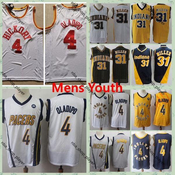 

vintage indiana pacers victor oladipo city reggie miller edition reggie miller stitched shirts men youth kids basketball jerseys, Black;red
