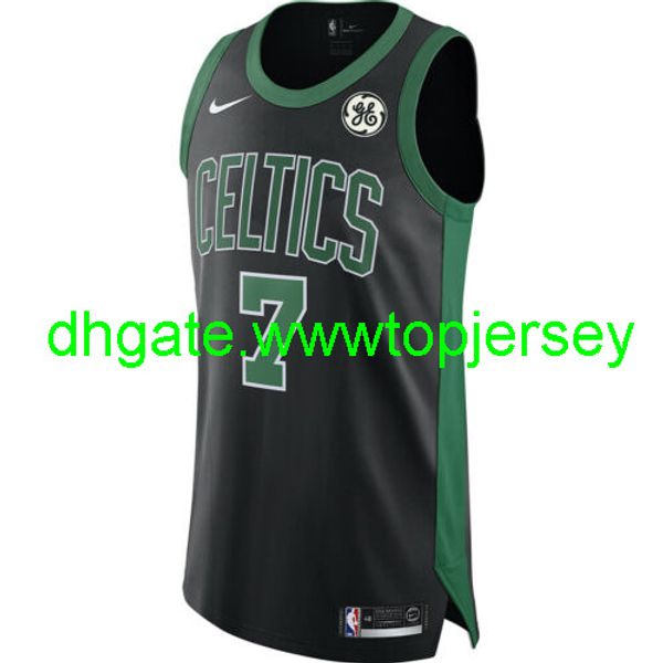 

дешевые topjaylen brown # 7 ge patch top джерси заявление top vest прошитой майки для баскетбола, Gray