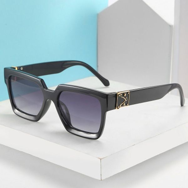 

aoze 2020 men sunglasses luxury fashion vintage sunglasses european and american trend street uv400, White;black