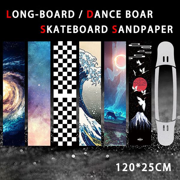

120*25cm skateboard sandpaper long-board dance skate board deck griptapes abrasive sand paper grip tape roller accessories