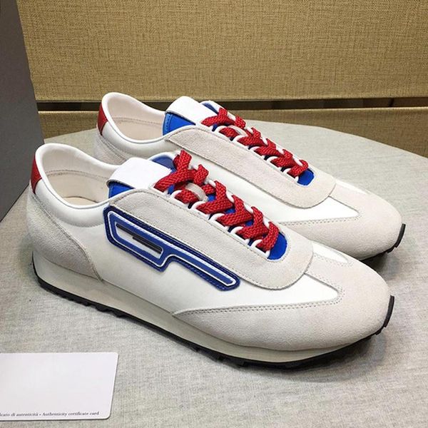 

fashion brands suede and nylon sneakers men 's shoes outdoor walking comfortable footwears sports luxury low men shoes drop ship, Black