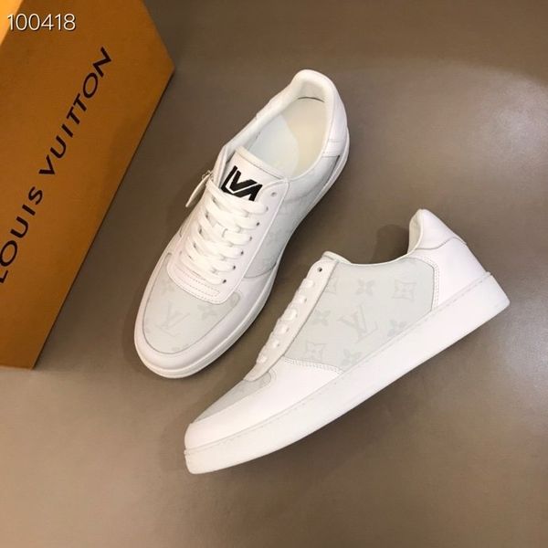 

2020fw luxury simplicity stylis mens designer casual shoes sneakers loui white trainers flat chaussures with box eur 38-44