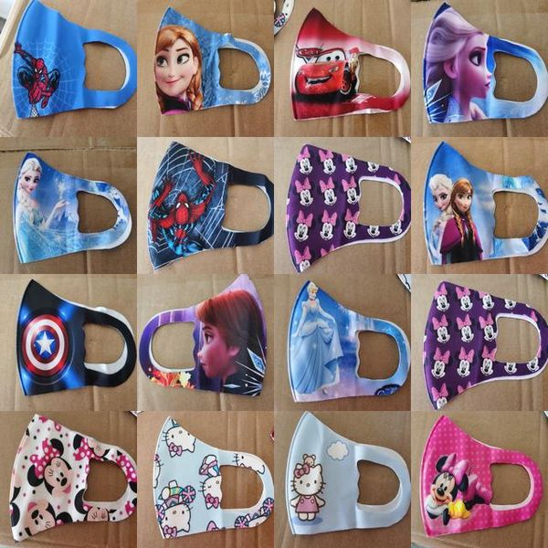 

kids lover cartoon character facemask cubrebocas cartoon stretch mask for kids kids lover simple sole collector website legit cotto, Black