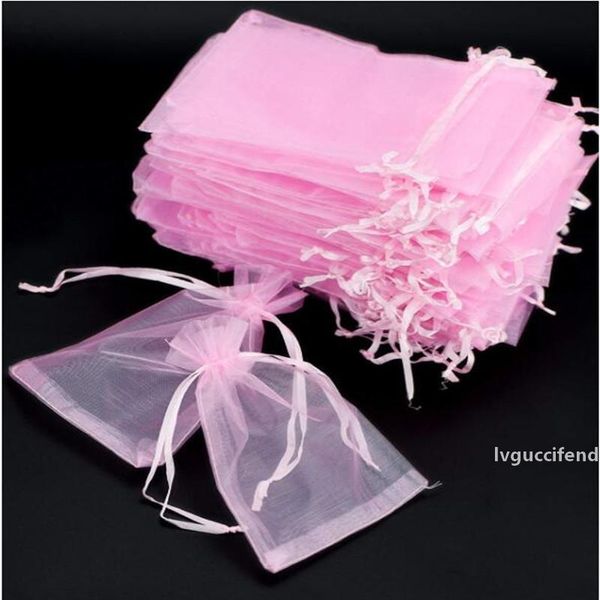 

10pcs/lot 25x35 30x40 35x50cm organza bags wedding pouches party gift bag 21colors selection jewelry packaging bags gauze bag 5z