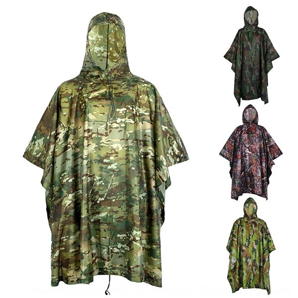 

three-in-one multi-functional camouflage poncho riding cloak cloak environmental protection raincoat riding raincoat
