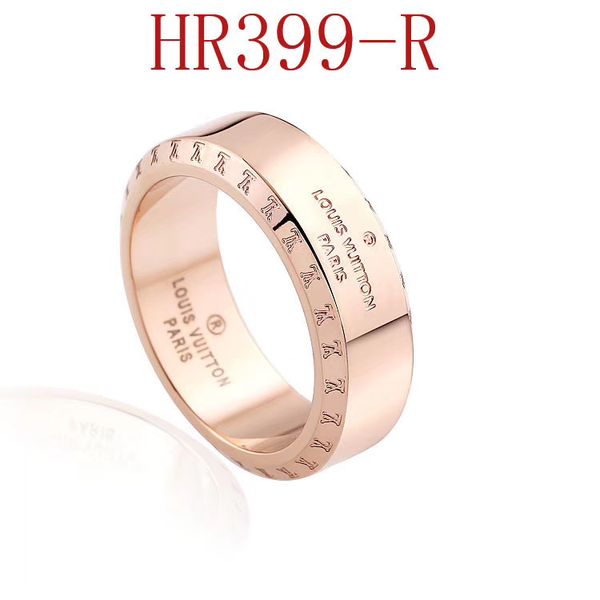 

66fashion designer jewelry ring 18-karat gold titanium steel engagement gift for women and men brand louÃ¬s vuÃ¬ttÃµn ring with box, Silver
