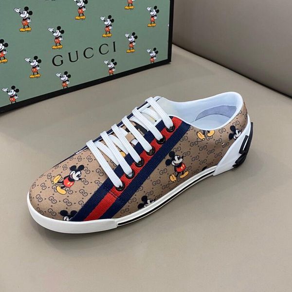 

designer mens womens luxury designer shoes ace blue red blue striped genuine leather sneaker casual shoes white black size 38-44 rd580, Black;red