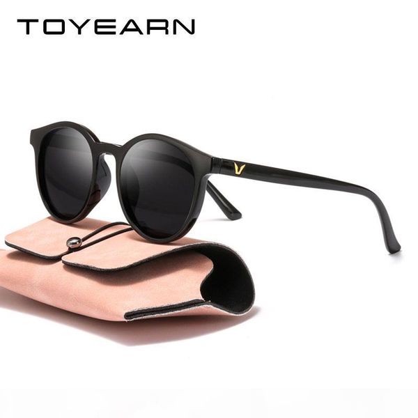

toyearn 2020 new designer lady round sunglasses women men vintage candy colors fashion sun glasses for female, White;black