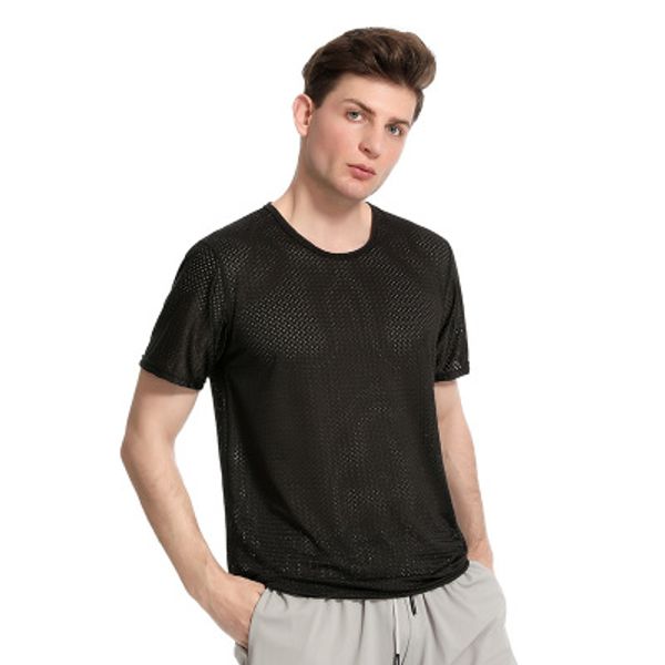 

mens designer t shirt for summer fashion sports breathable t shirts casual solid color tees men active clothing size -4xl, White;black